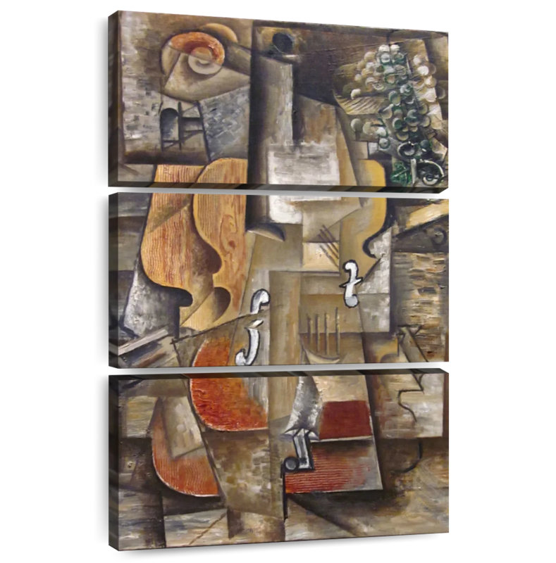 Violin And Grapes, 65" H x 42" W