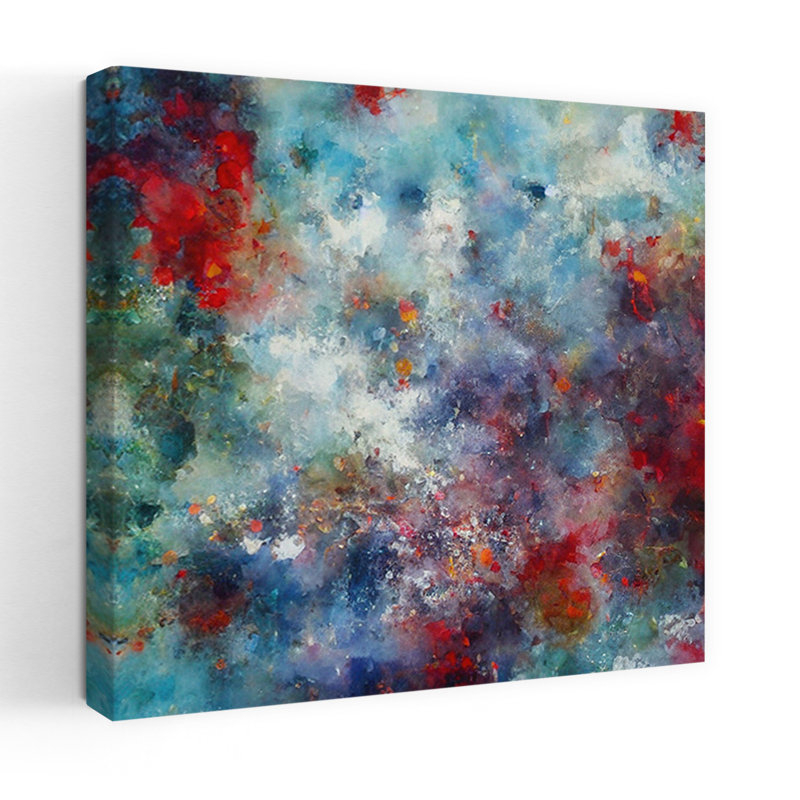 Art contemporain, art contemporain abstrait, H 18 po x l 18 po