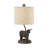 19" Brown Resin Highland Cow Table Lamp