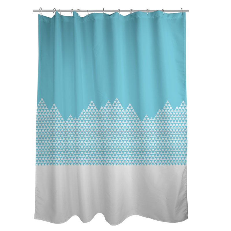 Rideau simple Mountain, Bleu sarcelle