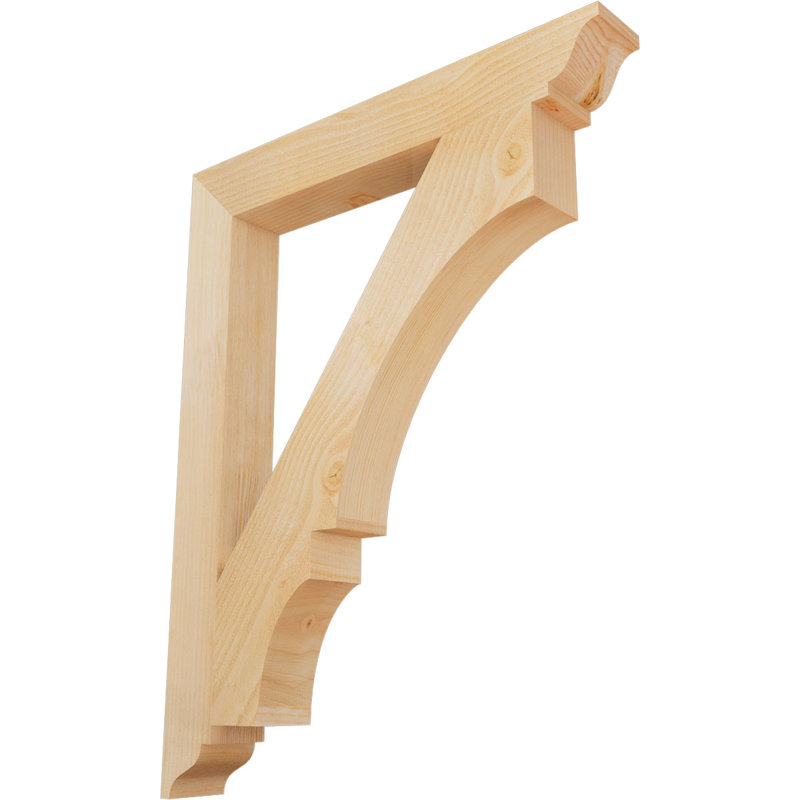 Support traditionnel Balboa, Sapin Douglas scié brut, L 4 po x P 30 po x H 38 po