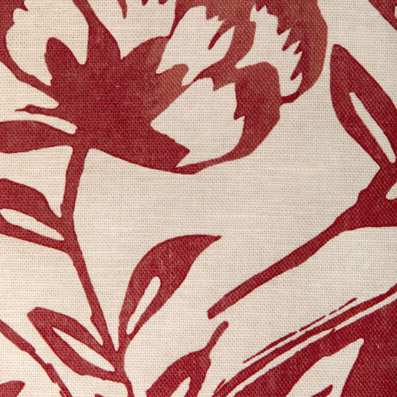 Calathea Print, Red/Beige