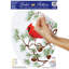 Décalcomanie de siège de toilette Birds Winter Cardinal - couvercles de toilette en vinyle-14732001