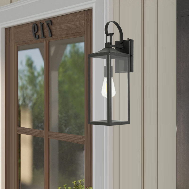 Baliny Outdoor Wall Light with Dusk to Dawn, 20.37"H x 5.92"W x 7.65"D