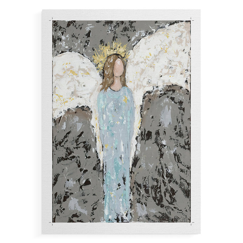 Anges tout le monde I - impression sur toile seulement - non encadrée, H 48 po x l 32 po