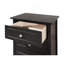 Élégante table de chevet transitionnelle noire-1454813573
