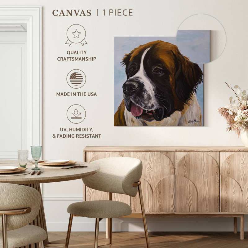 Crowle Saint Bernard, 20" H x 20" W