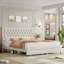 Lit plateforme tapissier Binghamton avec 2 tiroirs de rangement, cadre de lit en bois avec tête de lit réglable-1257248007-1232652367