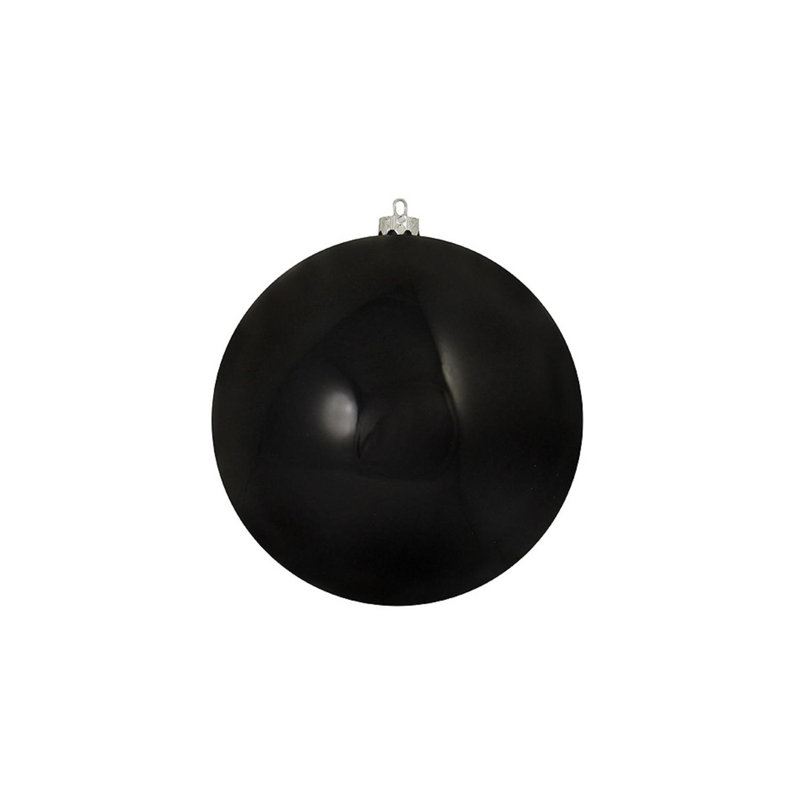 Boules de Noël Bubblegum incassables à 4 finitions, Noir, H 7 po x l 6 po