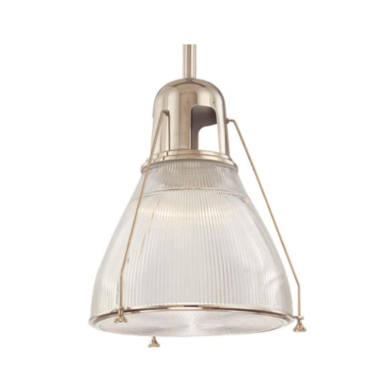 Haverhill 1 - Light Pendant, Satin Nickel, Ribbed