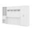 Grand lit escamotable mural avec placard, tiroir et tablette-114243686