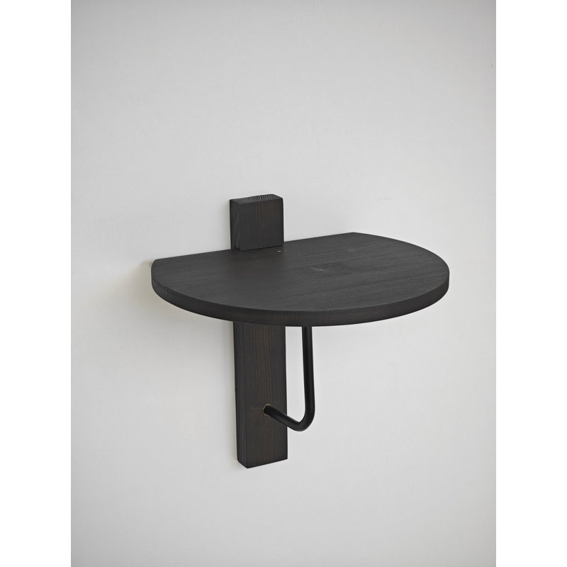 Locelso Wood Floating Shelf, Black