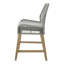 Chaise de comptoir en corde tissée avec coussin (ensemble de 2)-1998820448