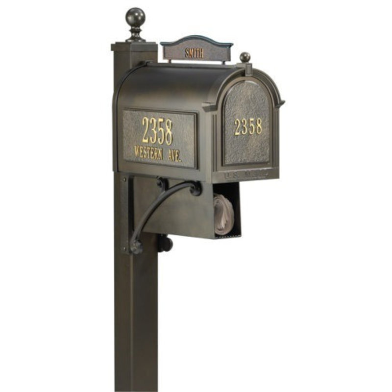 Newspaper Holder, Bronze