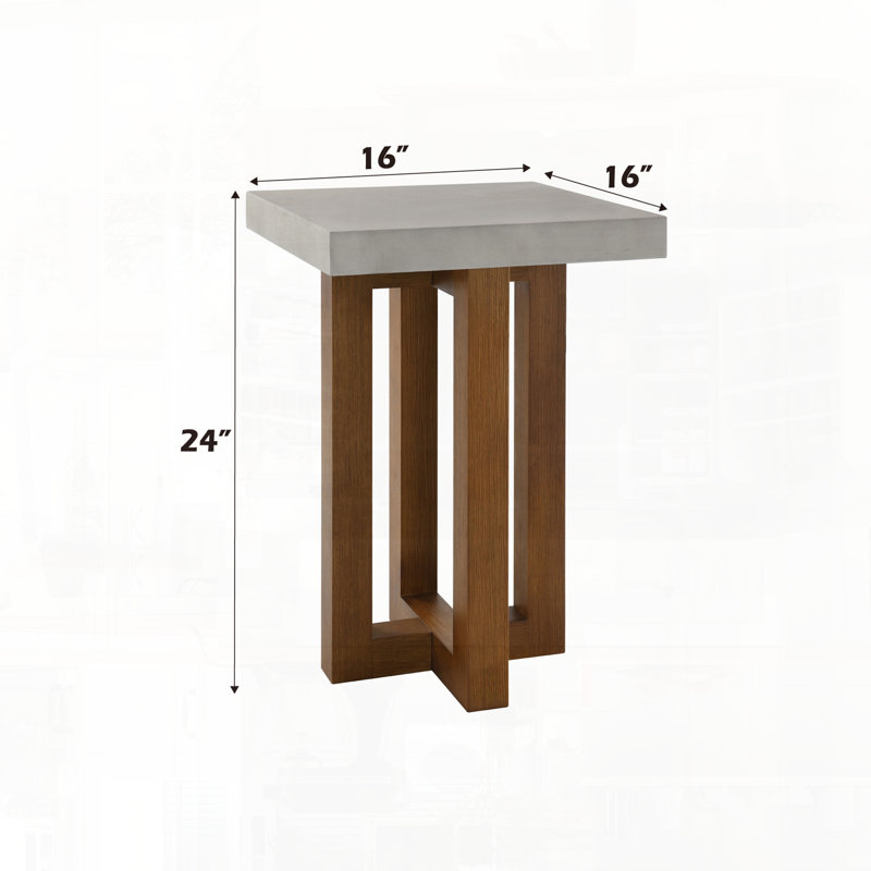 Table de bout en faux béton