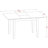 5 Piece Dining Set Includes a Rectangle Dining Room Table with Butterfly Leaf and 4 Linen Fabric Kitchen Chairs, Mahogany