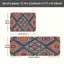 Tapis de cuisine antidérapant Boho