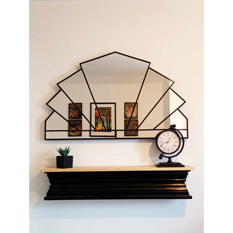 Sadettin Glass Rectangle Wall Overmantel Mirror