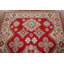 Tapis rouge Kazak à motif géométrique rouge 5 x 7
