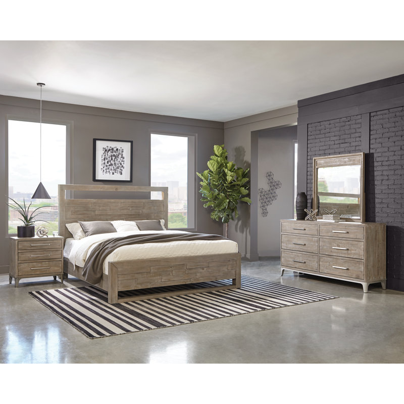 Mauve Solid Wood Headboard, King