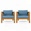 Fauteuil club d'extérieur en bois d'acacia-566858312