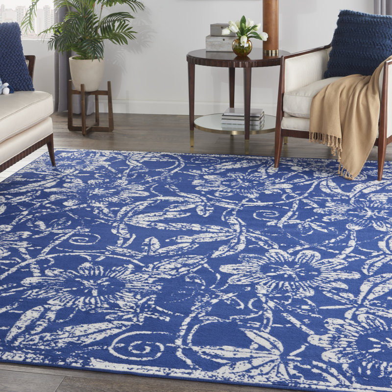 Yetty Floral Indoor Rug, Rectangle 8' x 10'