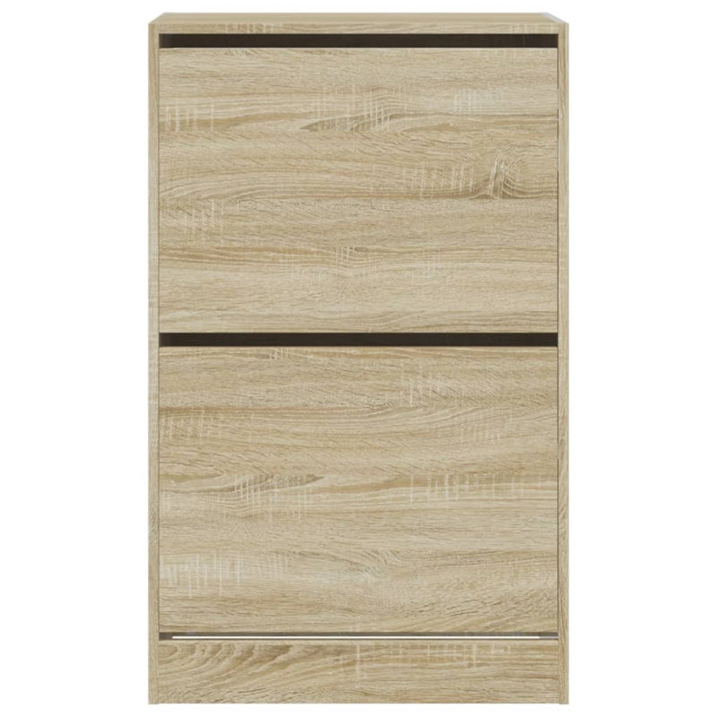 8 Pair Shoe Storage Cabinet, Sonoma Oak