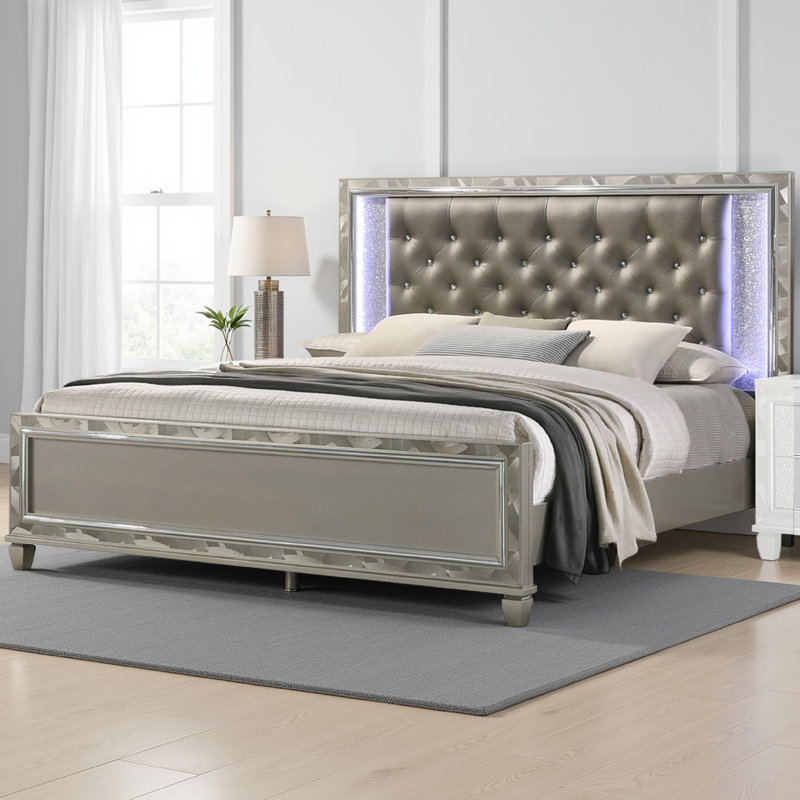 Kimathi Upholstered Platform Bed, Queen