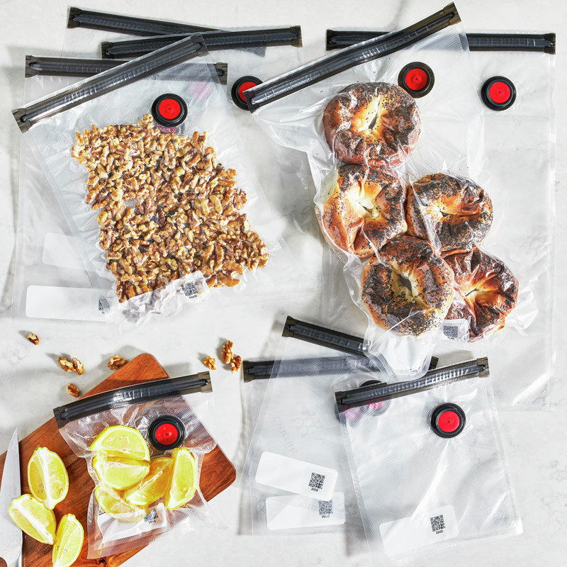 ZWILLING Fresh & Save Assorted Sizes Vacuum Sealer Bags, Reusable Sous Vide Bags