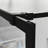 46" X 72" Black Shower Screen For Walk-In - Tempered Glass, Stable Build Black, Glass With 4 Side Chamfer