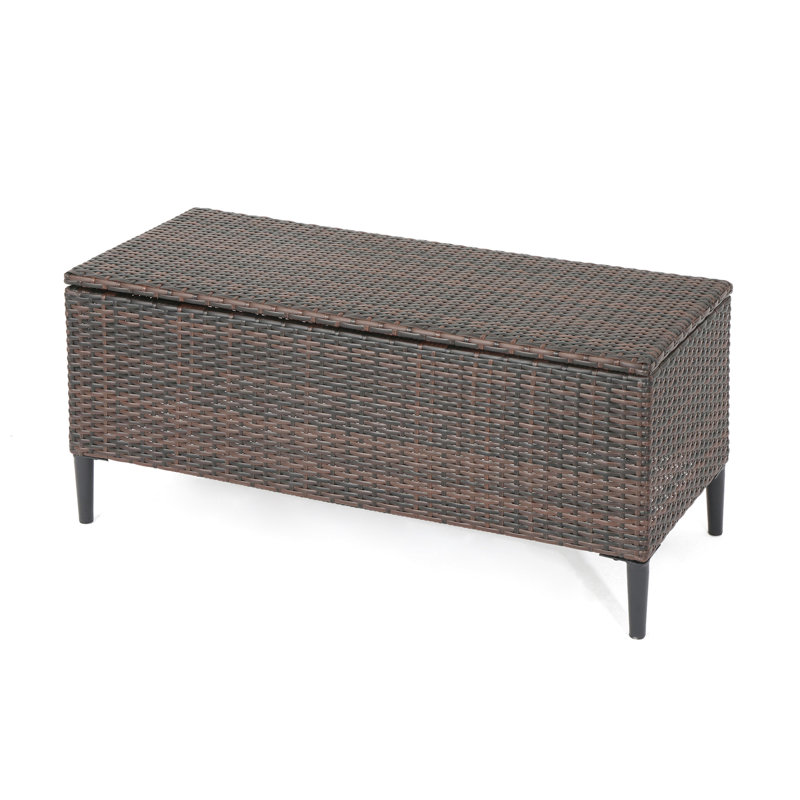 Outdoor Storage - Accommodate Pool & Beach Gear Poolside Unit Organize Servingware, Brown Multi