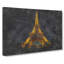 The Eiffel Tower In France At Night - Wrapped Canvas Painting-56639413