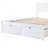 Full Platform Bed Frame with 2 Storage Drawers,  Support Legs, No Box Spring Needed