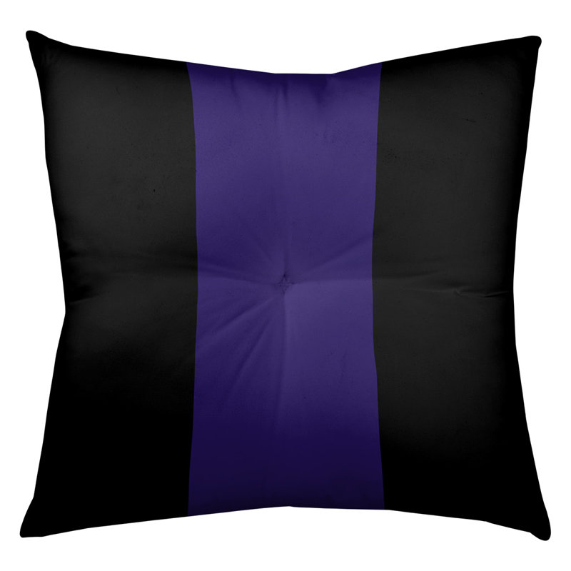 Coussin de sol touffeté baltimore retour, 30 po x 30 po, Noir / Mauve