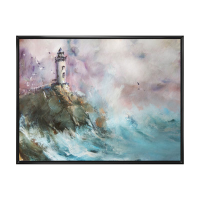 " Lighthouse Seascape " Painting Print