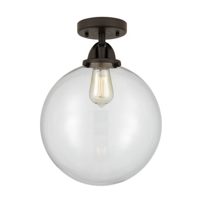Alphonsa Glass LED Semi Flush Mount