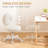 Upholstered Armless Velvet Vanity Chair, Ergonomic Height Adjustable Task Office Chair-365999619