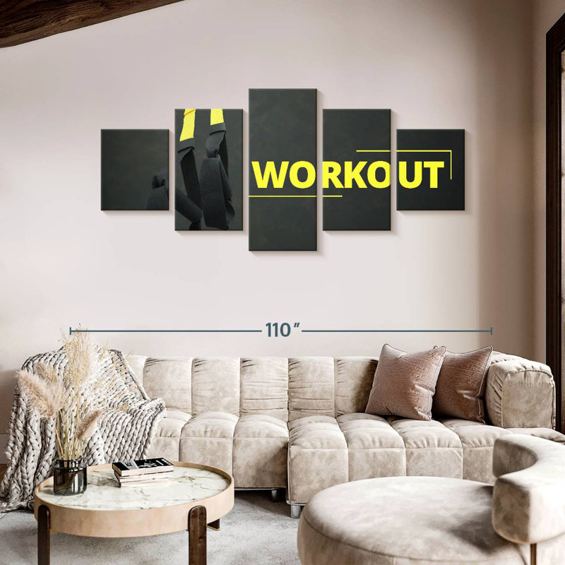 Strength Workout, 42" H x 92" W