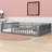 Maily Wood Full Size Upholstered Platform Bed with Guardrail and Pillow-1943433222