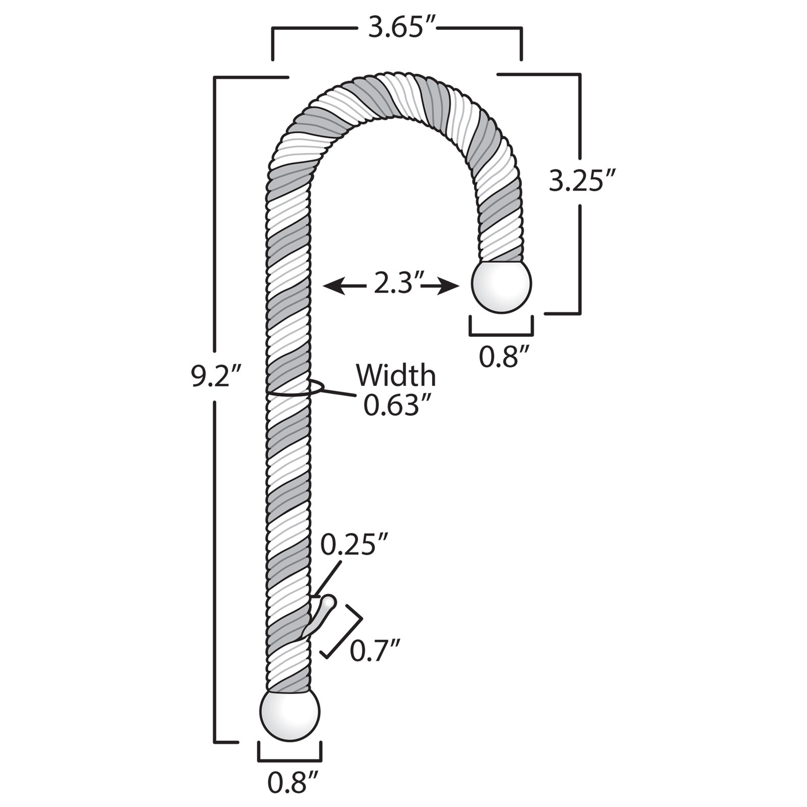 The Holiday Aisle® Stocking Holder, Large Rope