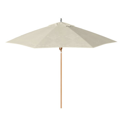 Parasol de patio en teck 9 pi