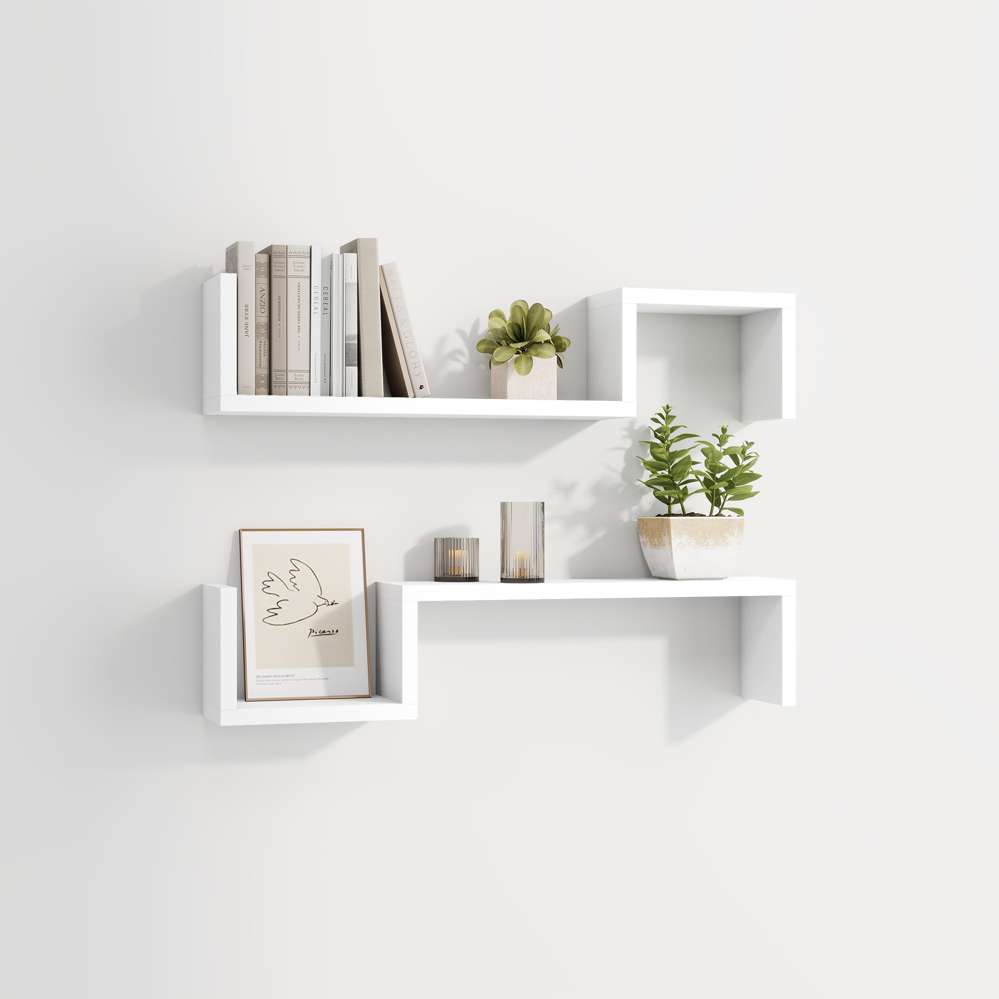 Ebern Designs 2 Piece Wall Accent Shelf & Reviews - Wayfair Canada