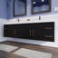 Ensemble de meuble-lavabo mural double 84 po Batoul Spring-71270892