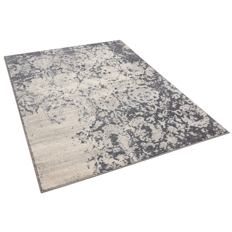 Pearl Machine Woven Grey Indoor Rug, Rectangle 120 x 160cm