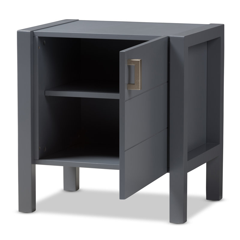 Table de chevet Matz, Gris