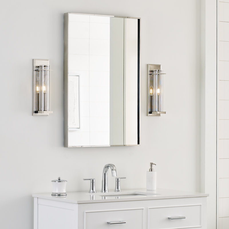 Silo 1 - Light Candle Wall Light, Polished Nickel