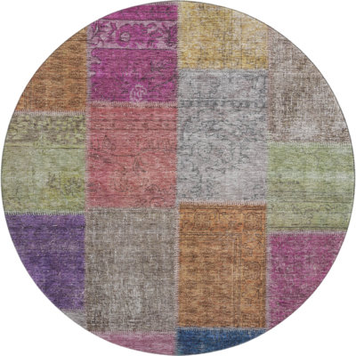 Premium Machine Washable Prisco Copper Rug