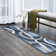 Tapis bleu / gris abstrait Simeon