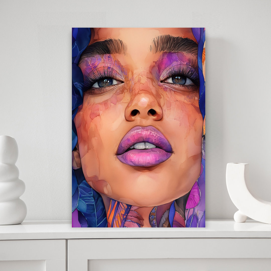 Vibrant Watercolor Beauty Abstract Contemporary Wall Art Print