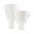 White Ceramic Vase with Handles-1183885162